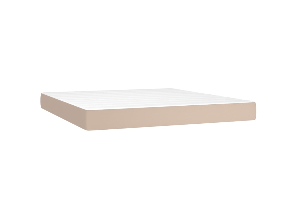 Pocket Spring Bed Mattress, Pocket Spring Bed Mattresses Vidaxl Marrom Couro Artificial (180 X 200 Cm)