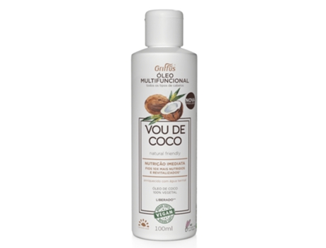 Oleo de Coco Multifuncional 1A-4C Vou de Coco 100Ml GRIFFUS