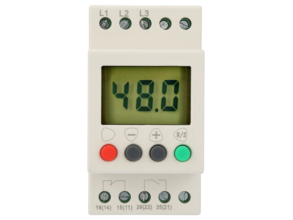 Relé Protector de Secuencia de Fase Trifásica 380v Ca 50hz Con Pantalla Digital para Protección de Voltaje