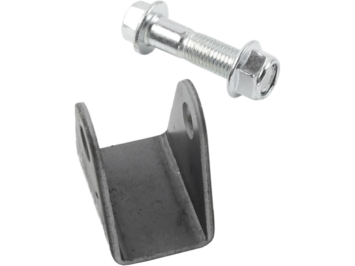 Suporte do amortecedor traseiro preto para mini motos e bicicletas de montanha.