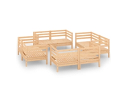 Garden Lounge Set, Garden Lounge Sets Vidaxl Marrom Madeira De Pinho (n/a)
