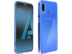 Capa e Película Vidro Temperado Samsung Galaxy A40 AVIZAR 360 Transparente