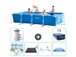 Intex Piscina Com Estrutura Retangular - 450x220x84 Cm - 7-peças S20072