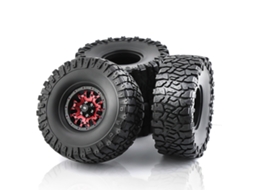 Mali pneus de Borracha para Carro de Controle Remoto Crawler 1.9polegadas 120*48mm 4pcs para Trax4 Axial Scx10 Wraith Yikong Rgt Wrangler 1/10