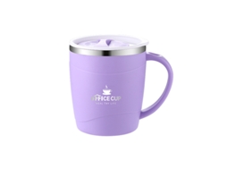 (roxo) Caneca De Café De Aço Inoxidável Com Parede Dupla E Isolamento Térmico, Adequada Para Bebidas Quentes E Frias, Resistente Ao Calor E Ao Frio.