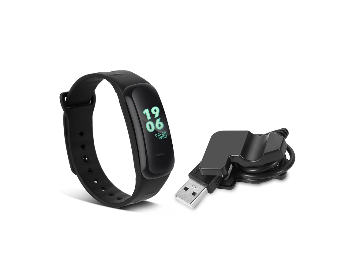 Pulseira inteligente F602 Pro com tela colorida, monitor de frequência cardíaca e pressão arterial EOOCOO