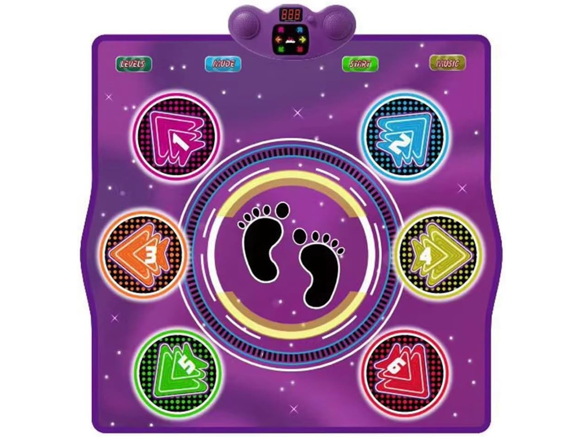 Tapete de Dança Sem Bluetooth para Crianças e Adultos, Jogos Musicais em Família, Exercícios. SFUSHOS