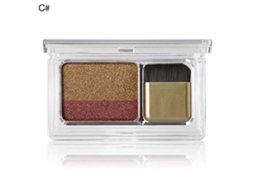 Paleta De Sombras De Ojos Con Glitter De Dos Colores Para Maquillaje