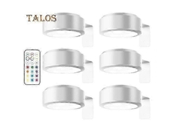 Luminária de parede com controle remoto, 100 lúmens, alto brilho, iluminação contínua, 3 modos de luz, alimentada por bateria BRILVIBERA