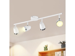 Foco De Teto Led Nettlife 4 Lâmpadas Modernas 4w Branco Quente 3000k