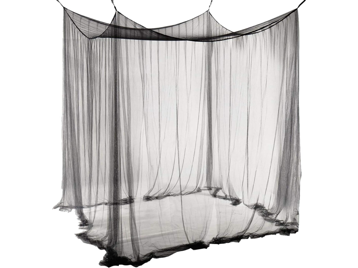 Elysve Mosquiteiro, Mosquiteiro Duplo Para Cama Com 4 Postes (74x82x94 Polegadas)
