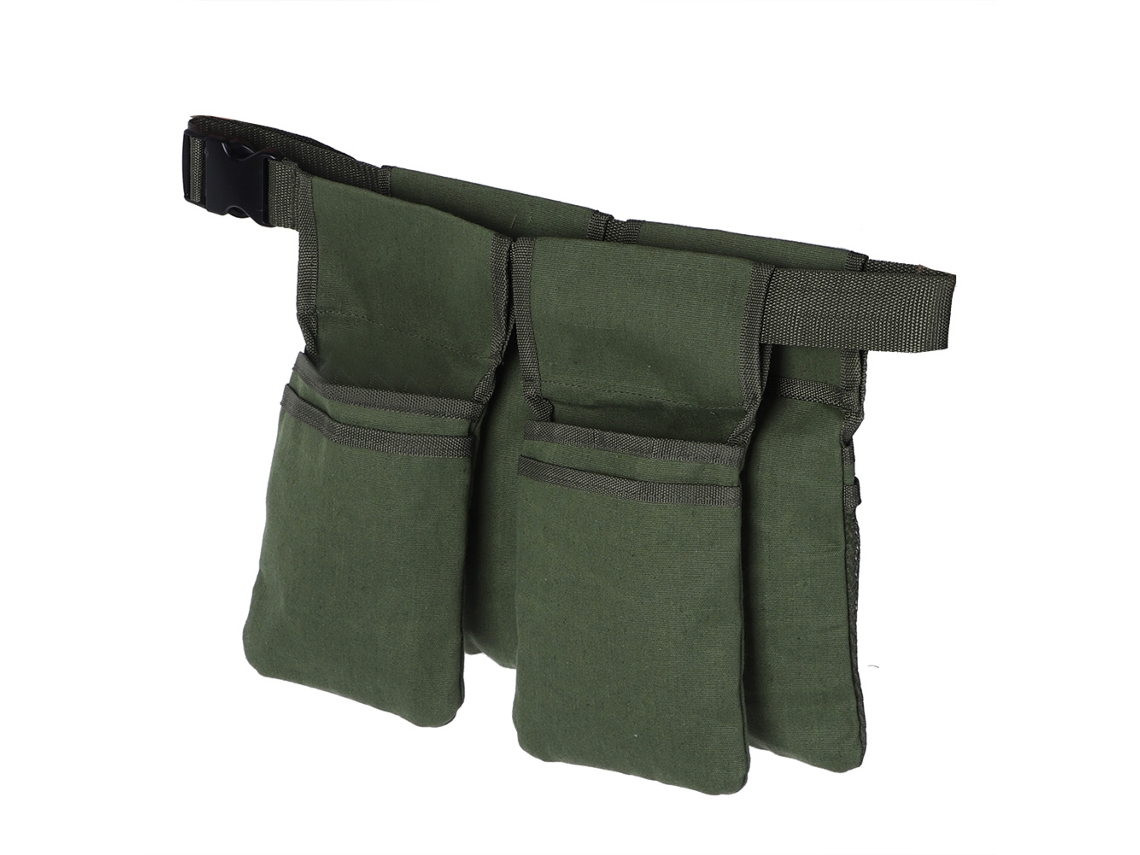 Bolsa de Ferramentas de Jardim com 7 Bolsos Portátil À Cintura À Prova D'água Lona Durável S/MARCA