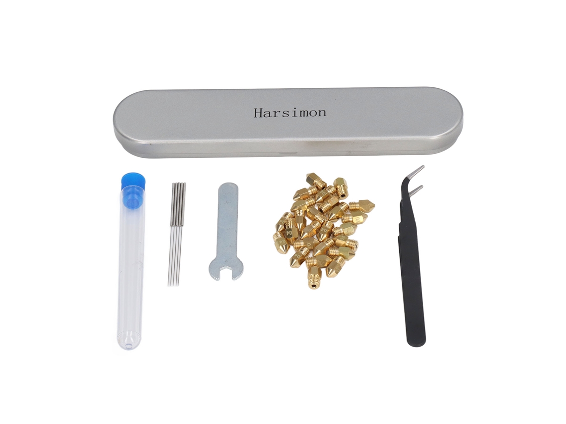 Kit de Limpeza de Bico para Impressora 3d Agulhas Ponta Plana | S/MARCA