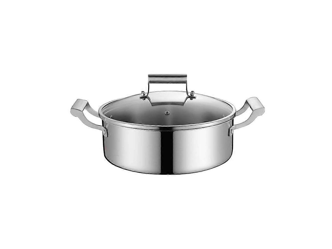 Panela A Vapor De Aço Inoxidável De 30 Cm Com Tampa Para Cozimento A Vapor, Ideal Para Uma Alimentação Saudável Em Todos Os Tipos De Fogão.
