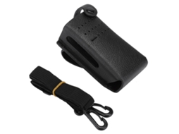 Aetheria capa de Couro Pu Protetora para Rádio Bidirecional Walkie Talkie Motorola P6600 com Correia de Ombro