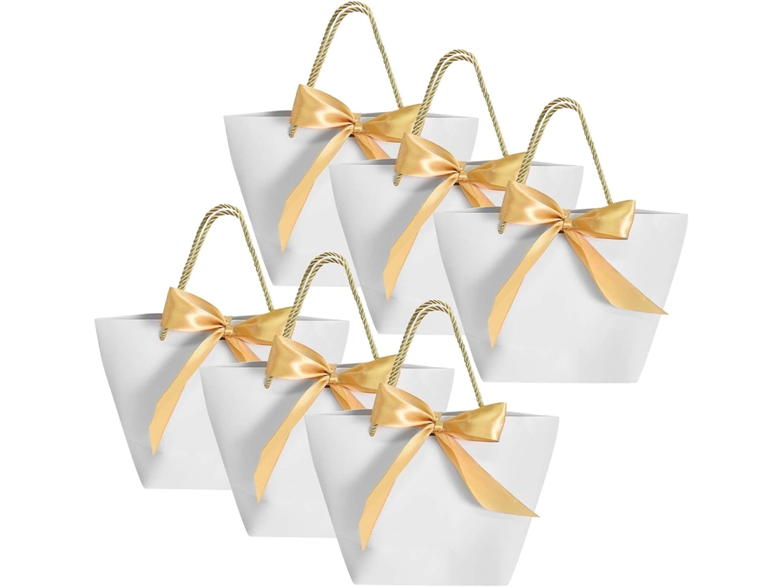 Sacolas De Papel Para Presente Com Grande Capacidade, Para 6 Presentes, Sacolas De Papel Para Presente Com Grande Capacidade, Pacote Com 6