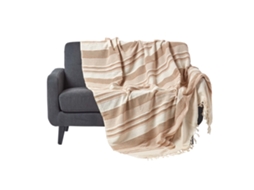 Homescapes Morocco Beige Throw 225x255 Cm