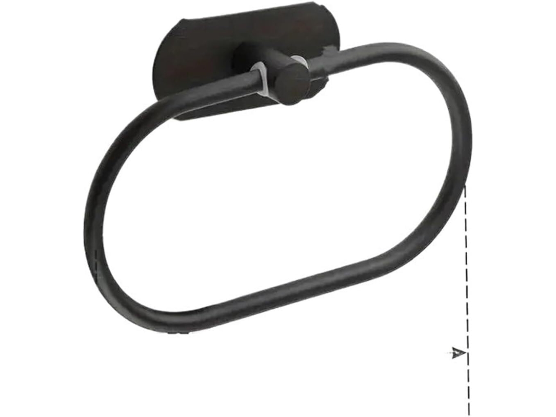 Porta-toalhas De Parede Oval Multicolorido Para Banheiro, Sem