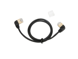 Cabo Ethernet Cat8 Macho para Macho 0,5m Rj45 Cabeça Dourada Od 3,8mm
