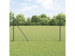 Vidaxl Fixação Para Cerca Hexagonal No Chão 10 X 1,2 M Cinzento Malha