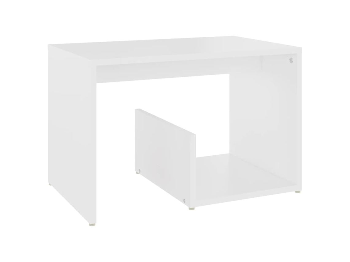 Mesa de apoio 59x36x38 cm Madeira Branco MAISON EXCLUSIVE