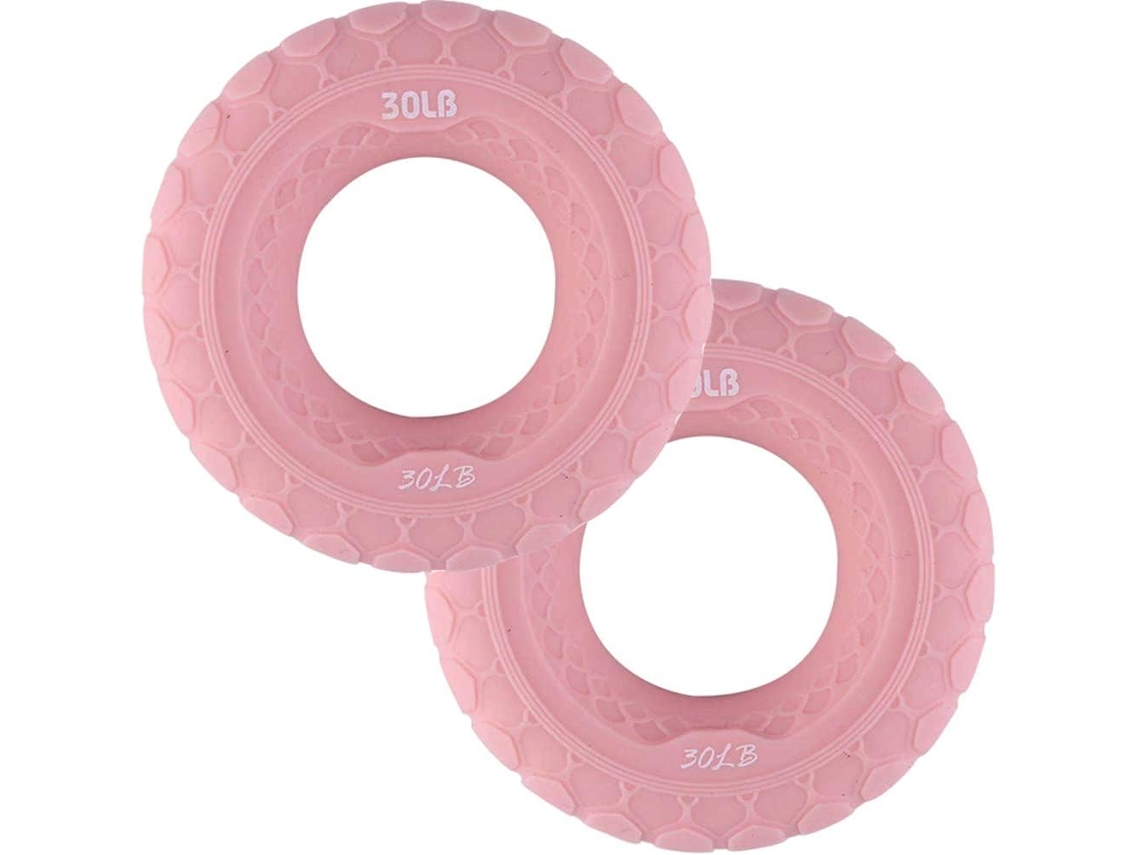 Extensor De Pulso E Mão 2ps Para Fortalecimento, Reabilitação E Relaxamento Dos Movimentos Do Braço Antebraço, Rosa