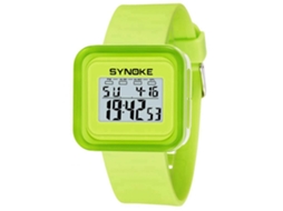 Reloj Deportivo Electrónico Juvenil Fashionable Synoke Color Verde Hierba