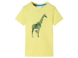 T-shirt De Criança Amarelo 128