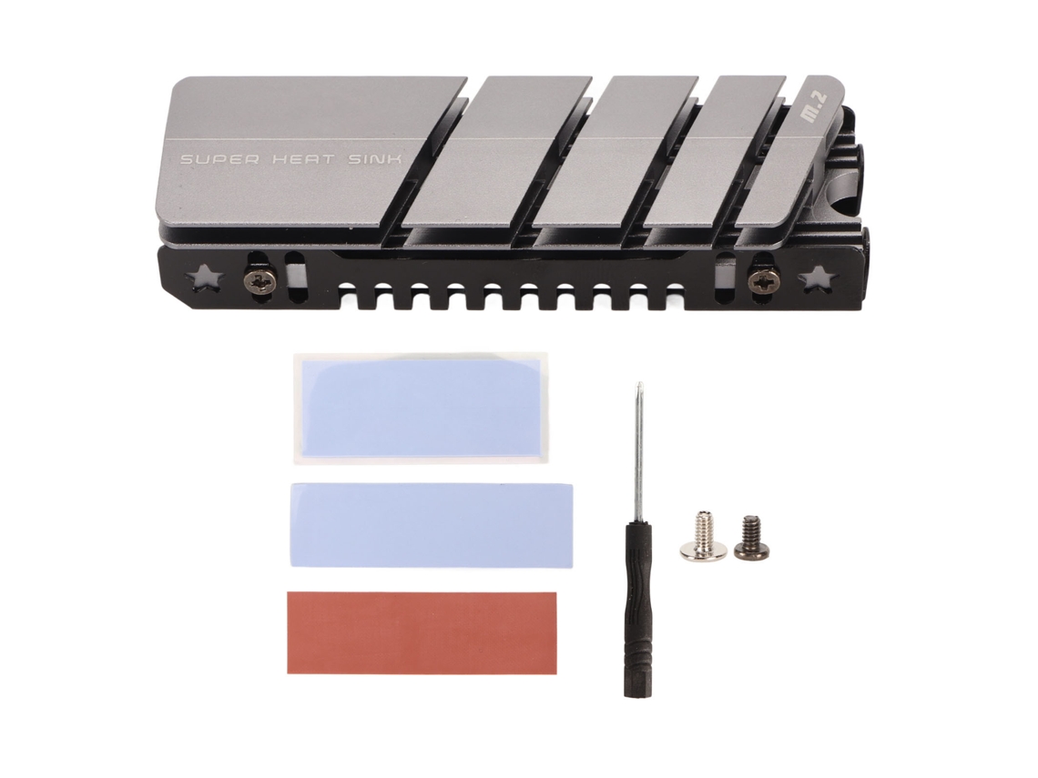 2026zentro-radiador M.2 Para Ssd Nvme 2280 Com 3 Pastas Térmicas Dissipação Rápida De Calor