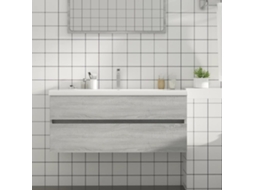 Vidaxl Móvel P/ Lavatório 100x38,5x45cm Derivados Madeira Cinza Sonoma