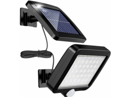 Luz Solar Sensor Movimento 56 Led Ip65 Cabo 5m