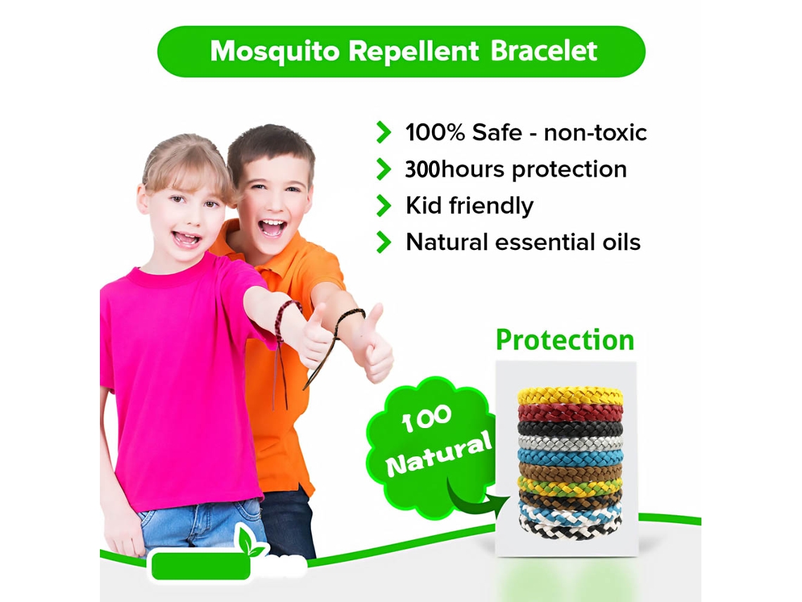 Pulseira Repelente De Mosquitos (bicolor Confortável)
