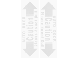 Adesivos De Segurança Transparentes Para Aviso Automático E Conciso (2 Unidades)