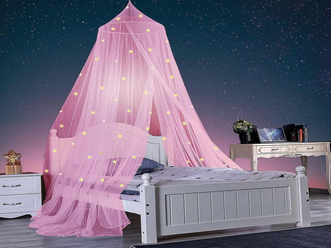 Lurelia Cama Dossel Com Motivo Estrela 1 Conjunto Para Cama Infantil, Para Berçário