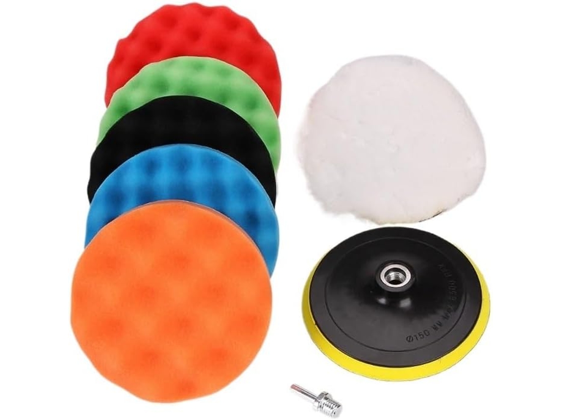 Conjunto De 8 Discos Polimento Para Carro, Espuma 3/4/5/6/7