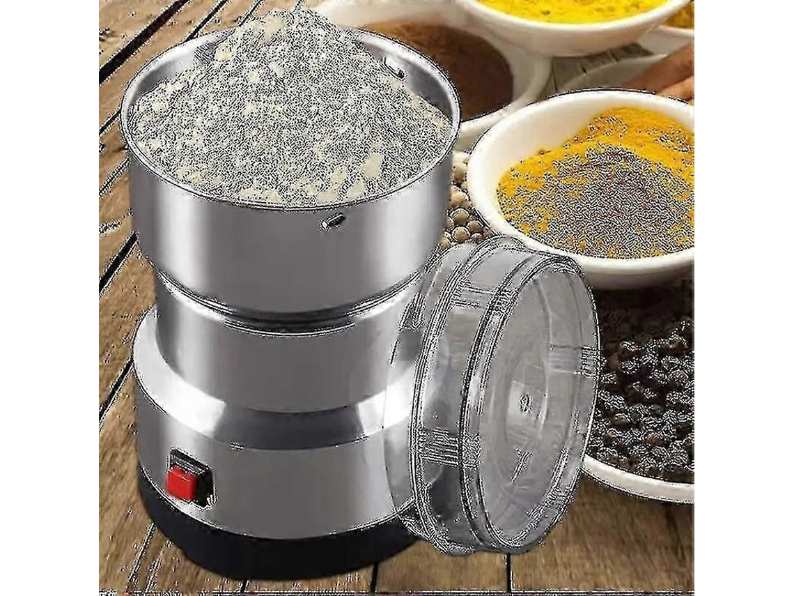 Moedor de Grãos Elétrico Multifuncional, Inoxidável, para Café, Nozes, Especiarias, 220V/110V, 200-250g