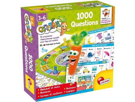 Jogo Educação Infantil LISCIANI GIOCHI Carotina 1000 Questions