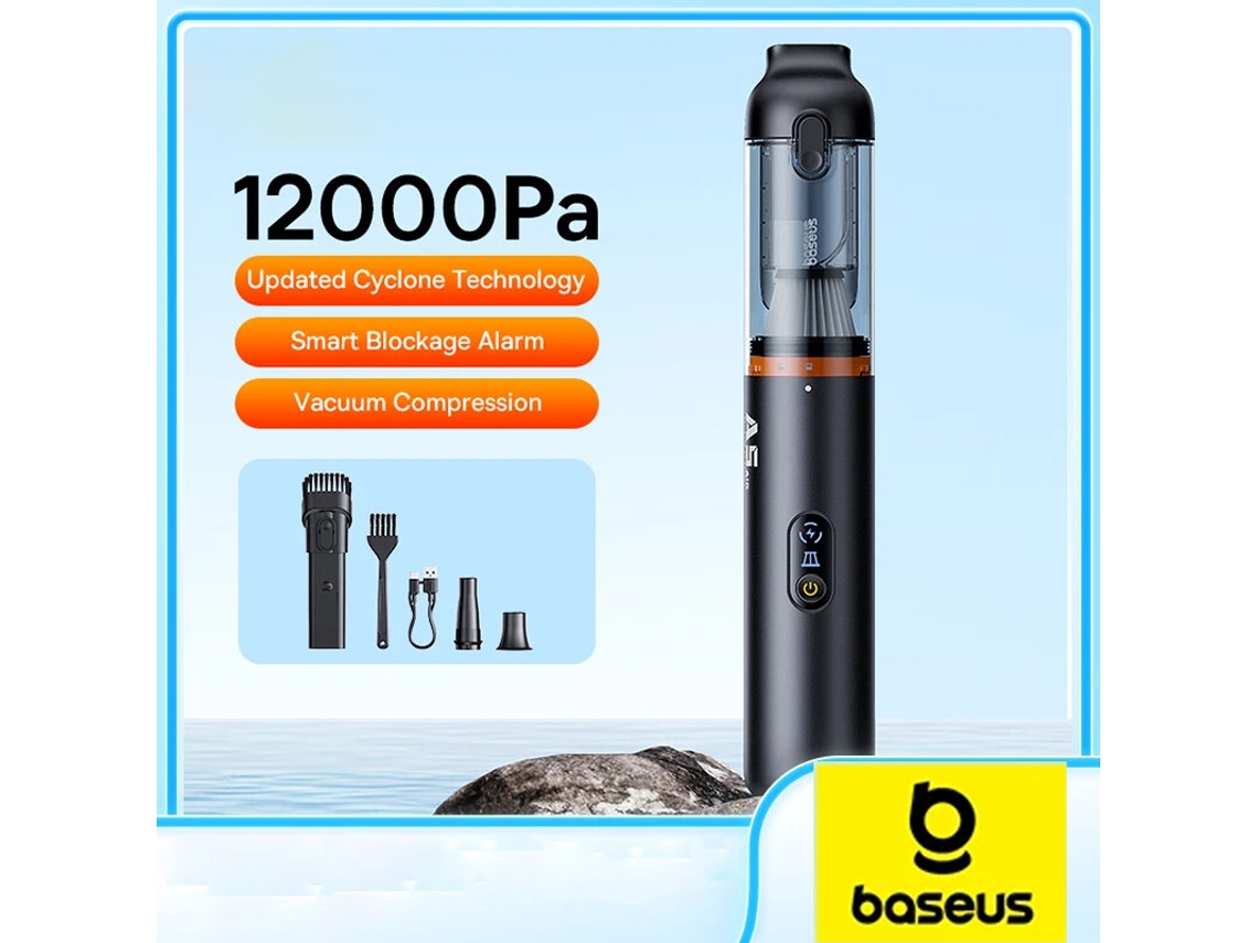 Aspirador Sem Fios Baseus A5 Air 12000pa, Limpador De Carro E Casa, Portátil, Super Sucção, Mini Sopro, Sucção Dupla Finalidade