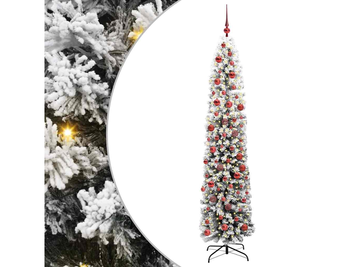 Vidaxl Árvore De Natal Artificial Verde 180 Cm Pvc E Aço E Plástico