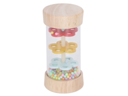 Mali bastão de Chuva Madeira Rainmaker Brinquedo de Iniciação Musical Coordenação Olho mão Pequeno 9.5cm