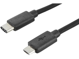Cabo USB DIGITUS USB C/Micro-USB B 1.8 m Macho/Macho Preto