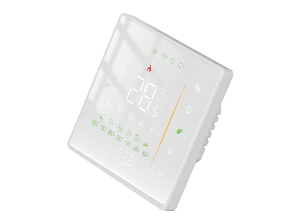 Termostato inteligente Wi-Fi para casa, eficiente em termos de energia, digital, para aquecedor de água, 95-240V, branco.