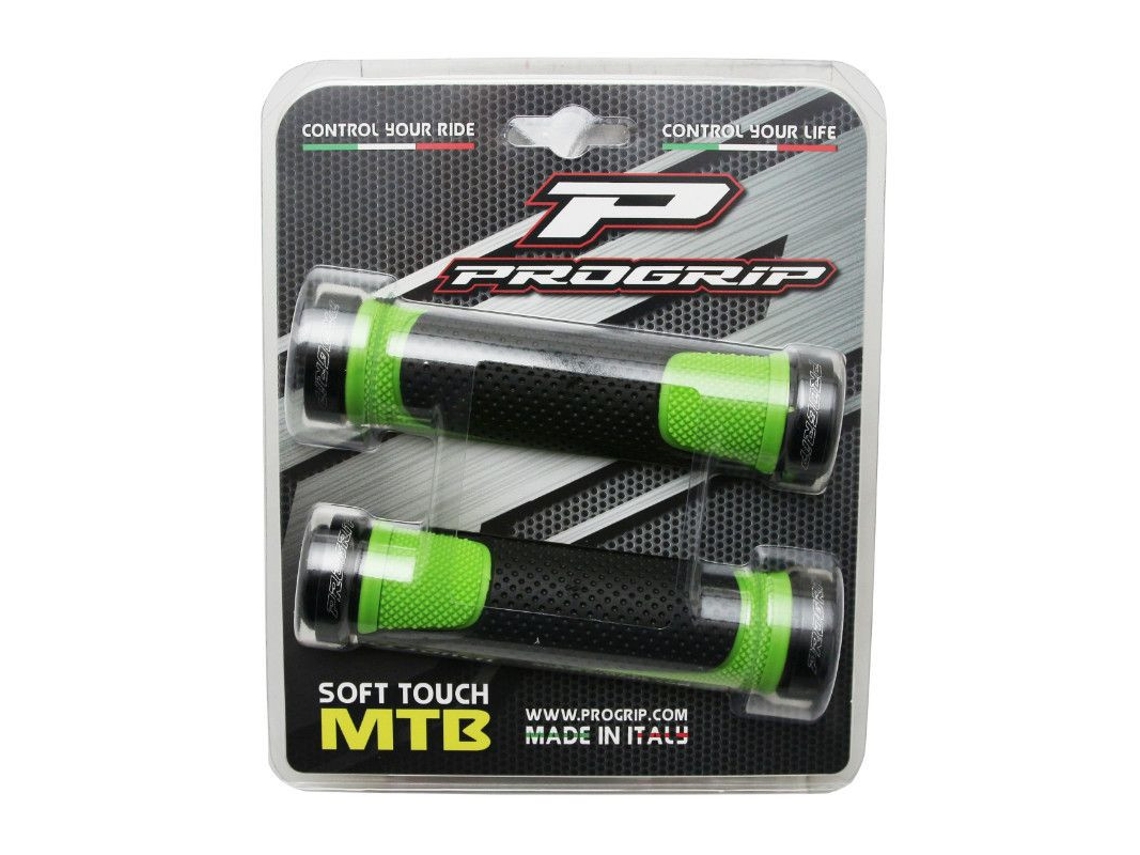 Par de pegas de bicicleta de montanha de dupla densidade PROGRIP 997 open end lock on