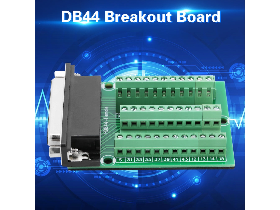 Laxiscreed Conector Terminal Feminino Db44 Para Placa Pcb, Adaptador De Interface E Conexão De Módulos