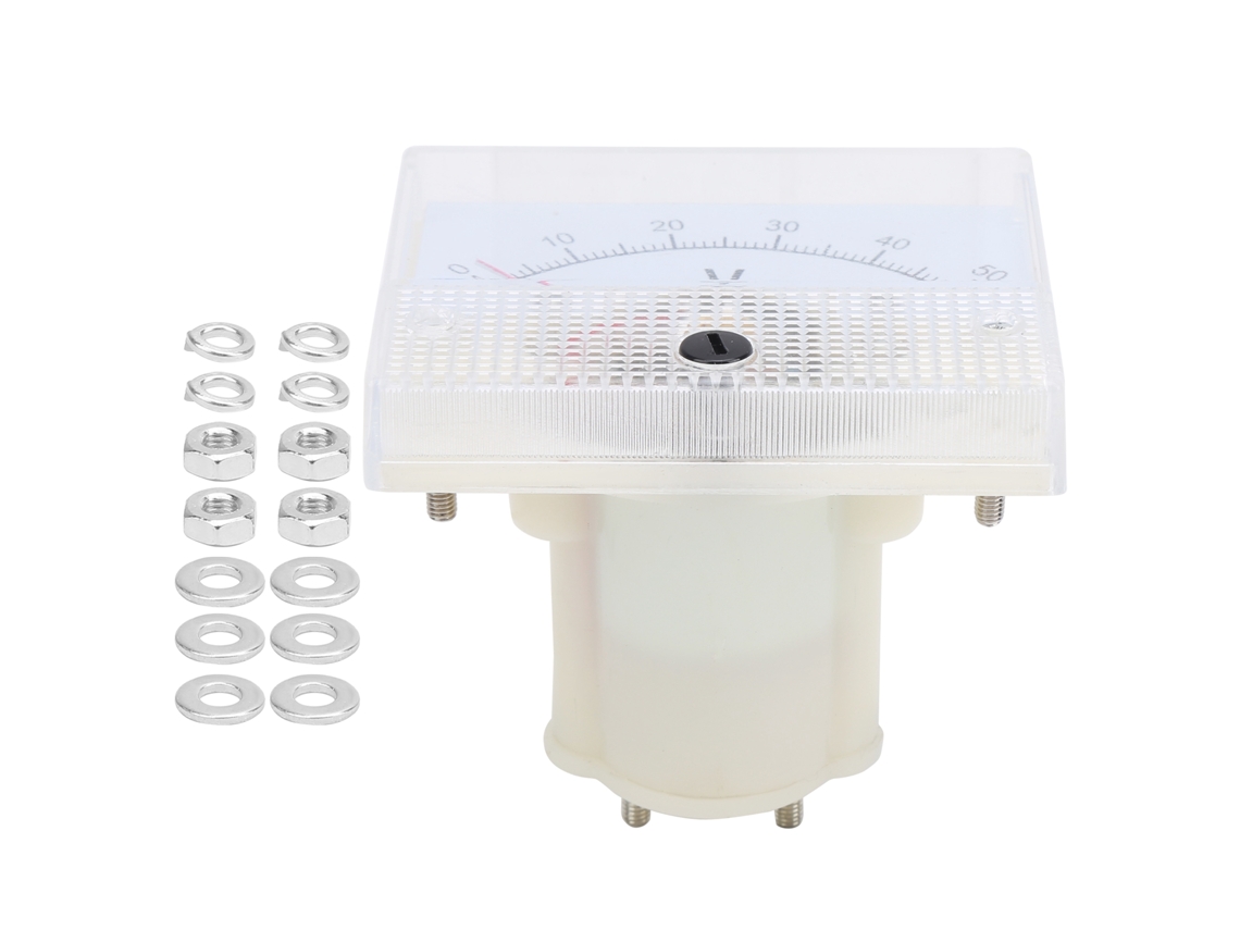 Voltímetro DC 85C1, 0-50V, Medidor de Tensão, Precisão ±2.5% | S/MARCA
