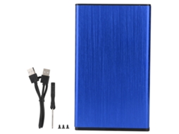 Carcaça externa para disco rígido SSD de 2,5 polegadas, USB 2.0, alumínio escovado, 2 TB | S/MARCA
