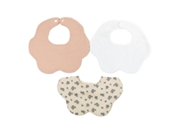 Conjunto de 3 peças Cotton Babies, estampa macia, ideal para a dentição do recém-nascido, com design animado de Babadors, toalha respirável para o seu bebê.