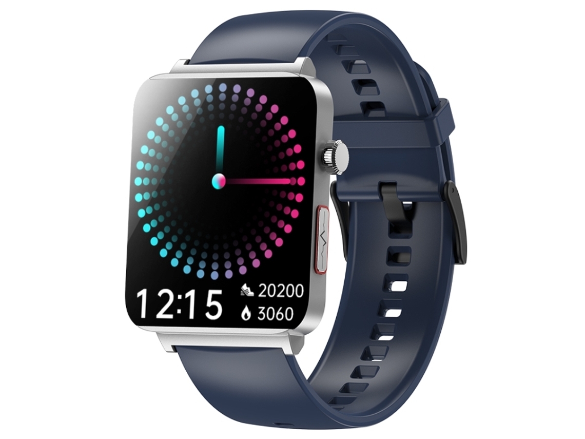 (prateado E Azul) Pulseira Inteligente Com Tela Colorida De 1,96 Polegadas, Compatível Com Chamadas Bluetooth E Monitoramento De Saúde_glo