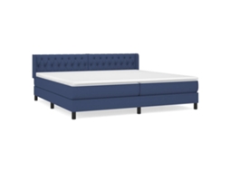 Box Spring Bed, Box Spring Beds Vidaxl Azul Tecido (200 X 200 Cm)