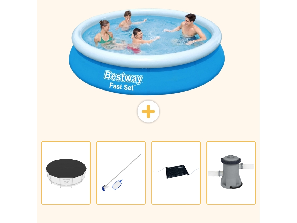 Bestway Piscina Bestway Fast Set Redonda - 366x76 Cm - 5-peças S67